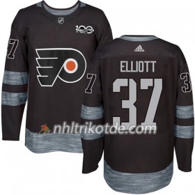 Philadelphia Flyers Trikot Brian Elliott 37 1917-2017 100th Anniversary Adidas Schwarz Authentic - Herren